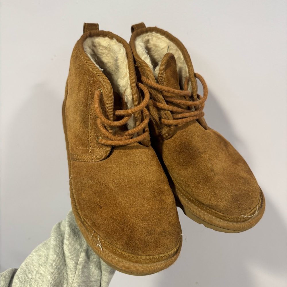 Ugg Neumel brown tie up soft boots